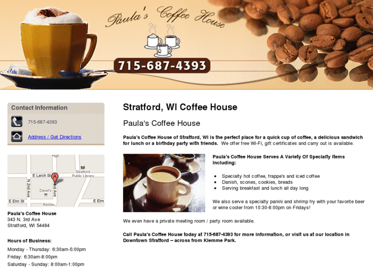 www.paulascoffeehouse.com