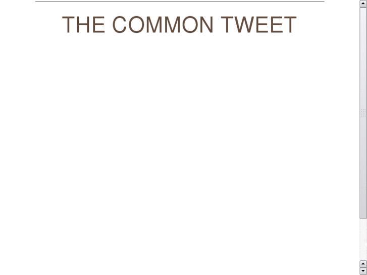 www.thecommontweet.com