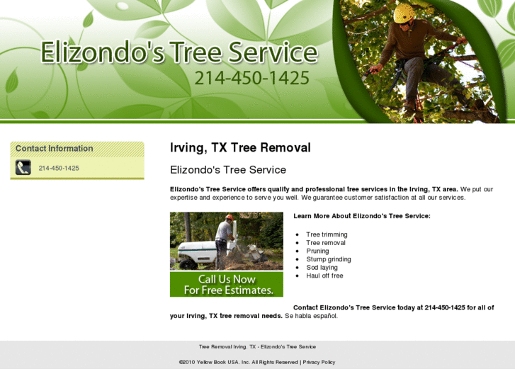 www.elizondostreeservices.com