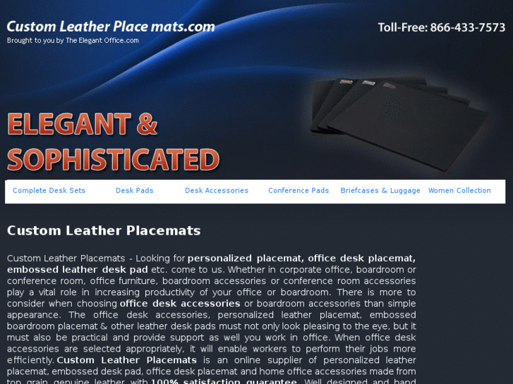 www.customleatherplacemats.com