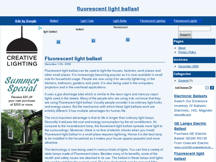 www.fluorescentlightballast.com