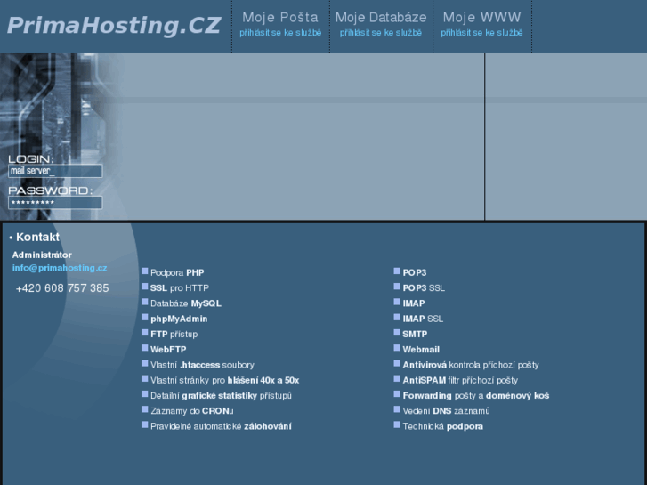 www.primahosting.cz