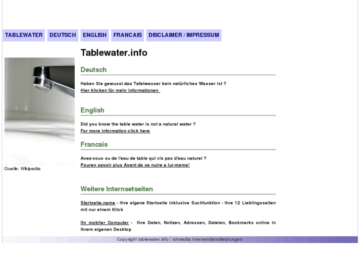 www.tablewater.info