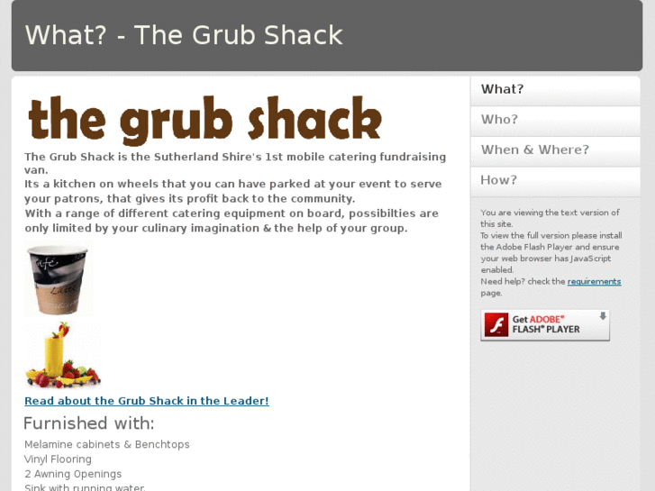 www.thegrubshack.org