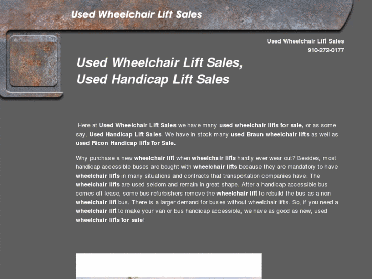 www.usedwheelchairlifts.biz