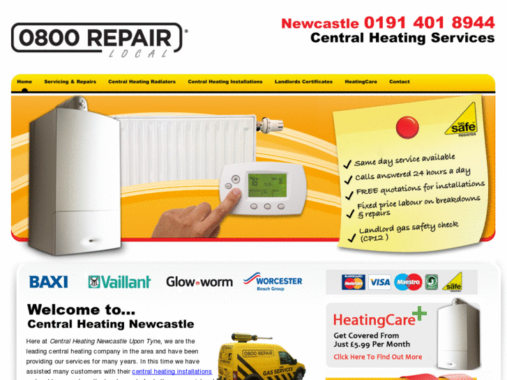 www.centralheatinginnewcastle.net