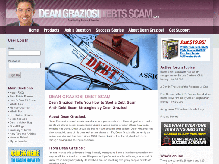 www.deangraziosidebtscam.com