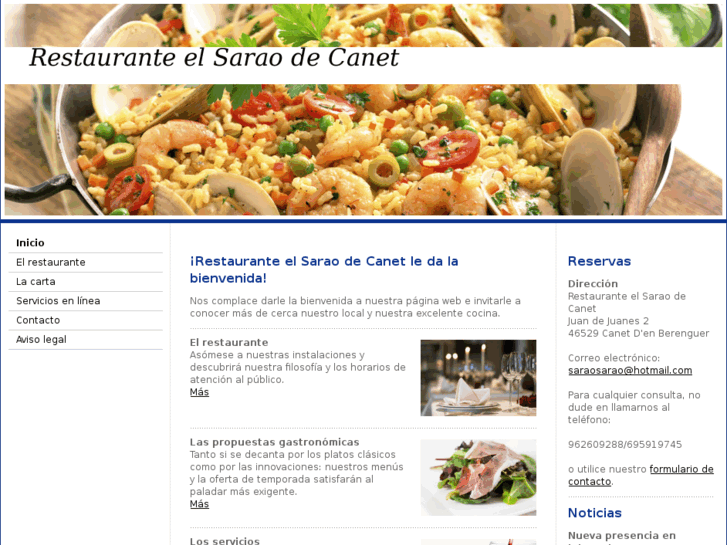 www.restaurante-el-sarao-de-canet.es