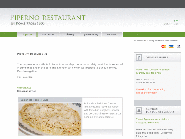 www.ristorantepiperno.com