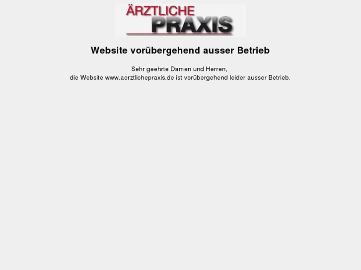 www.aerztlichepraxis.de