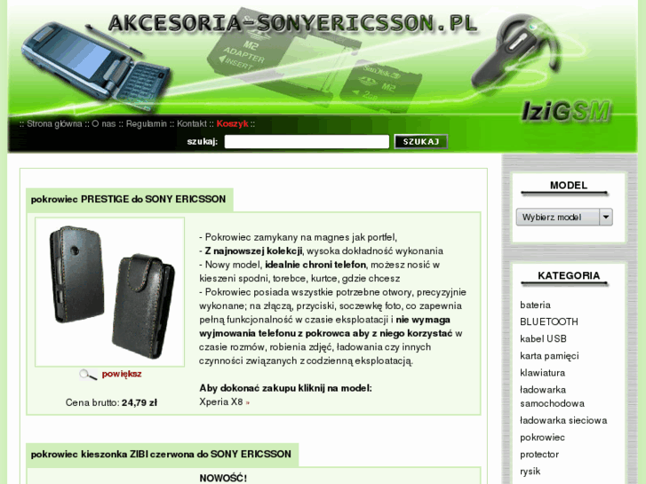 www.akcesoria-sonyericsson.pl