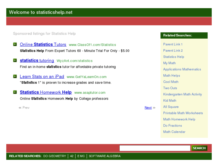 www.statisticshelp.net