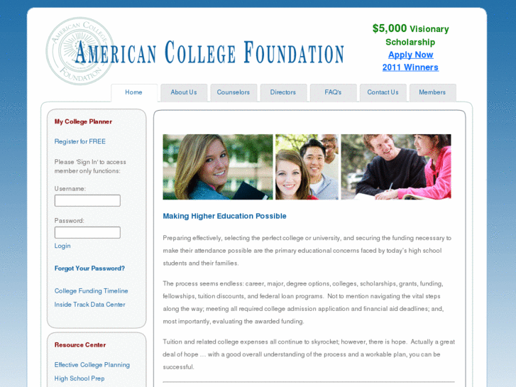 www.americancollegefoundation.com