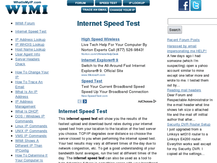 www.bandwidthtest.org