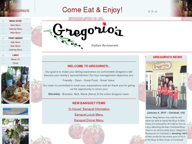 www.gregoriosrestaurant.com