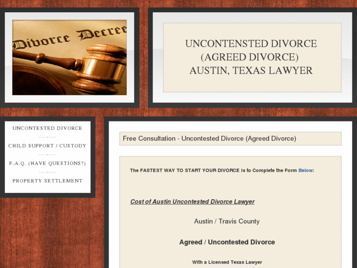 www.austin-uncontested-divorce-lawyer.com