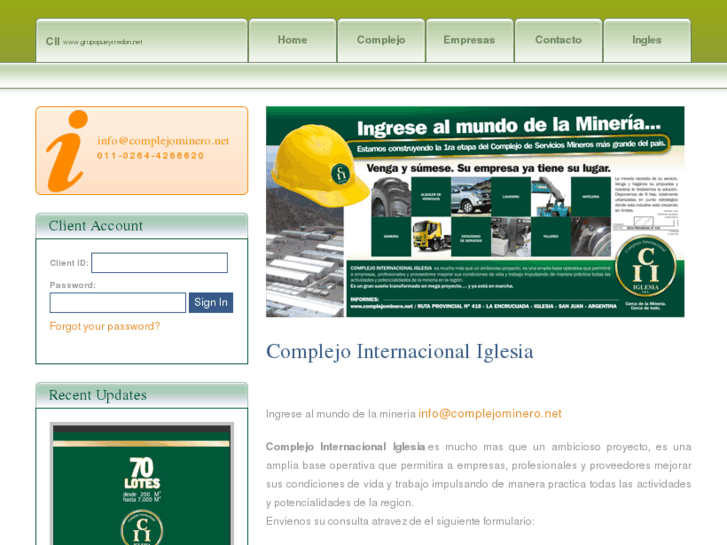 www.complejominero.com