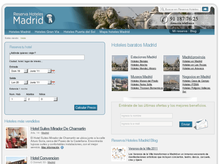 www.reservahotelesmadrid.com