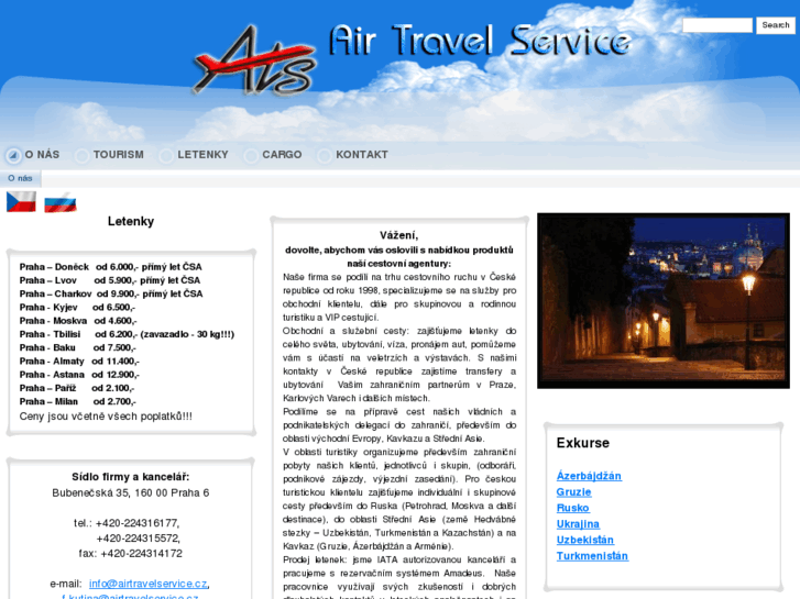 www.airtravelservice.cz