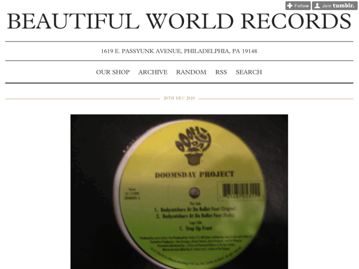 www.beautifulworldrecords.com