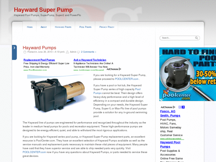 www.haywardsuperpump.net