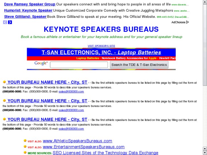 www.keynotespeakersbureaus.com