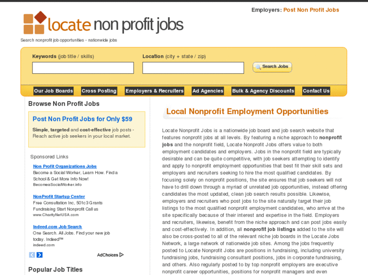 www.locatenonprofitjobs.com