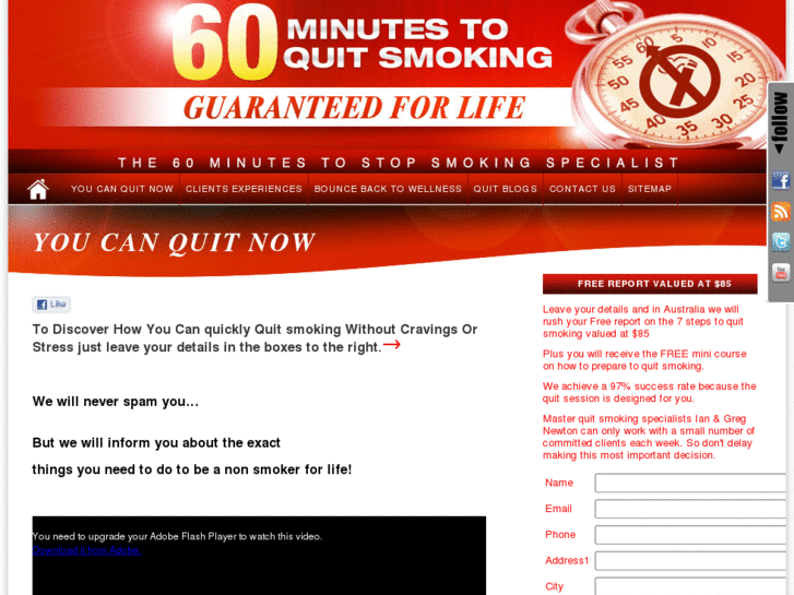 www.60minutestoquitsmoking.com