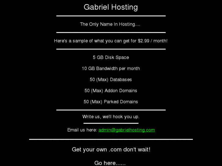 www.gabrielhosting.com