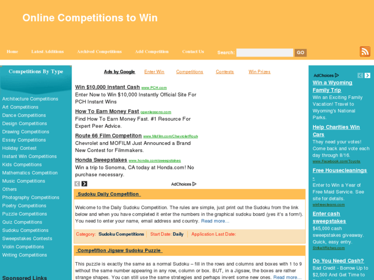 www.onlinecompetitionstowin.com