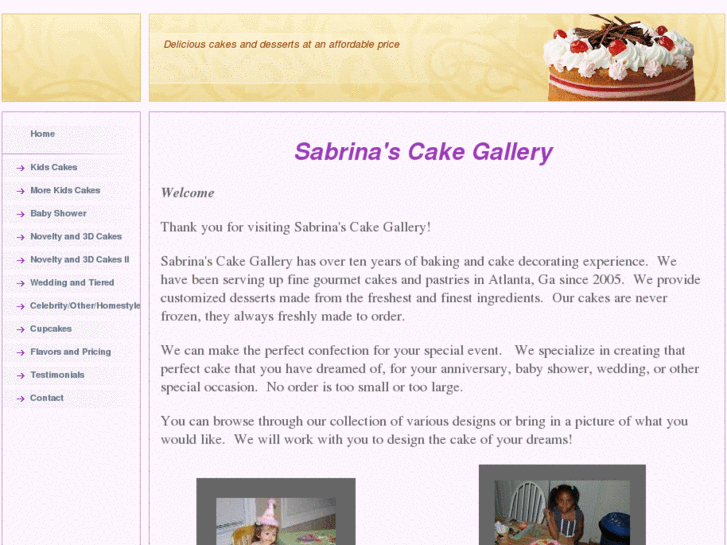 www.sabrinascakegallery.com