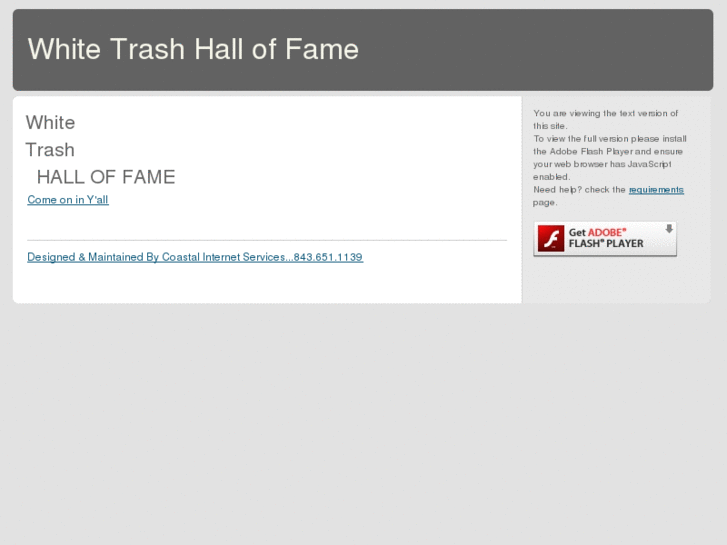 www.whitetrashhalloffame.com