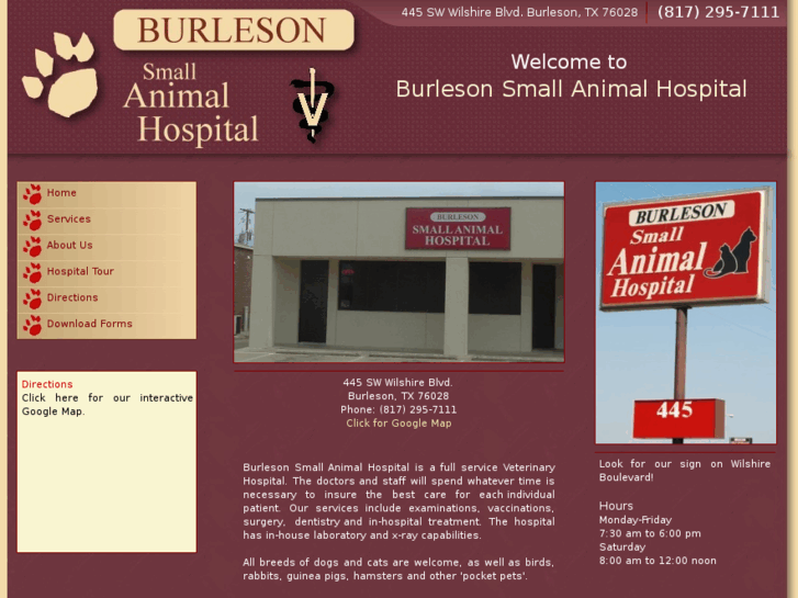 www.burlesonsmallanimalhospital.com