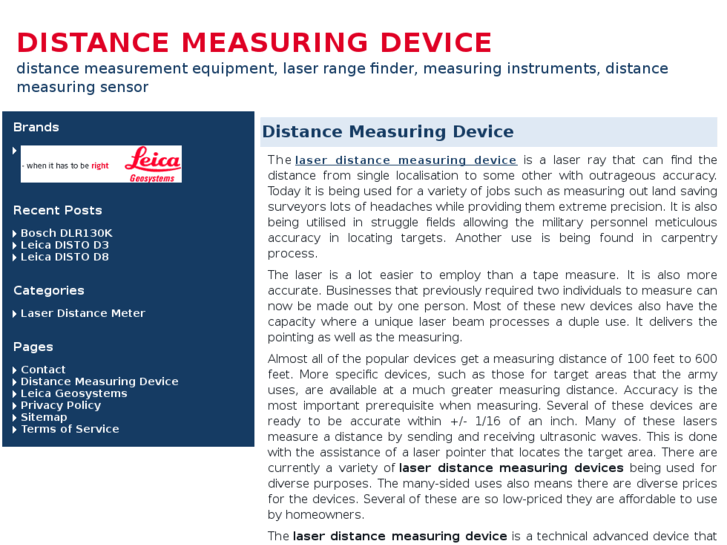 www.distancemeasuringdevice.com