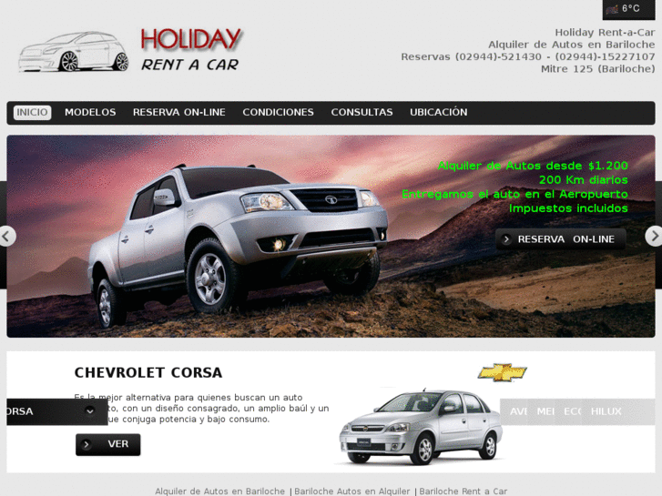 www.holidayrentacar.com.ar