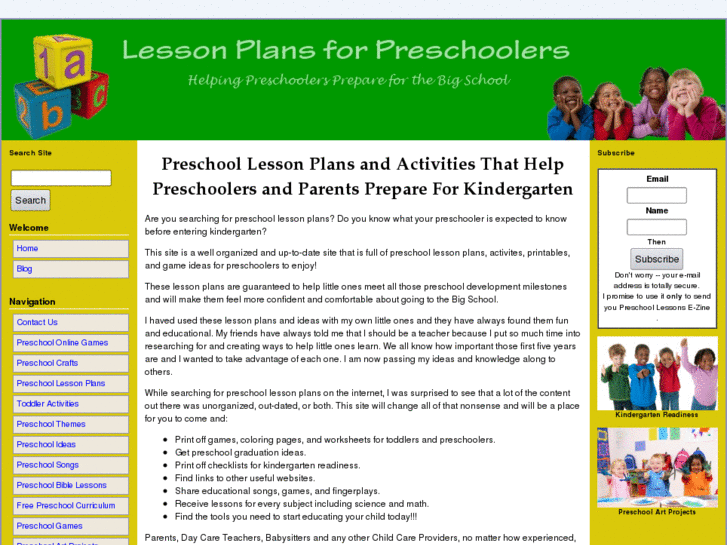 www.lessonplansforpreschoolers.com