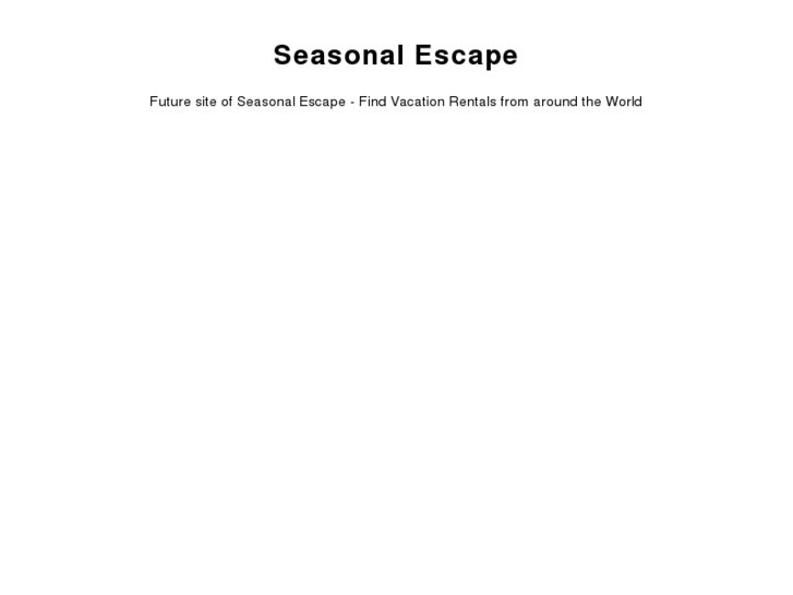 www.seasonalescape.com