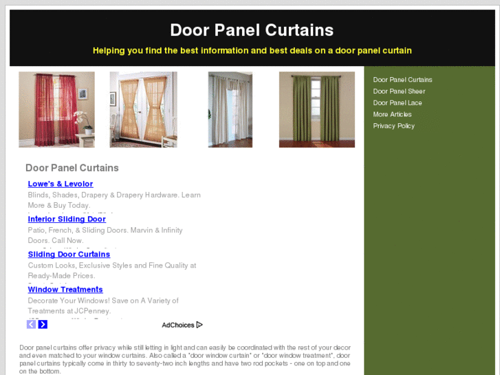 www.doorpanelcurtains.net