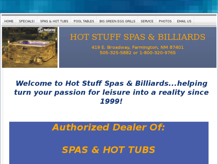 www.hotstuffspasandbilliards.com