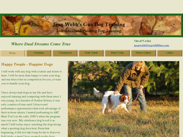 www.jeanwebbs-gundogtraining.com