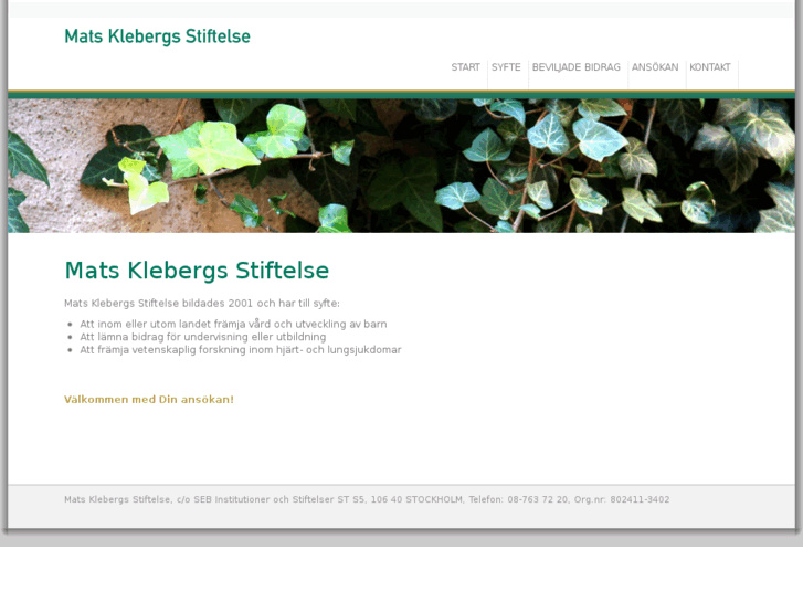 www.matsklebergsstiftelse.com