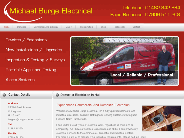 www.michaelburgeelectrical.com