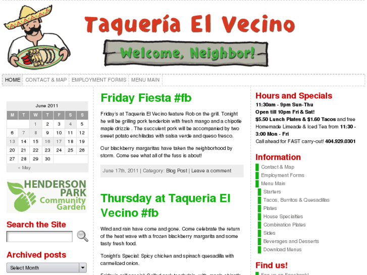 www.taqueriaelvecino.com