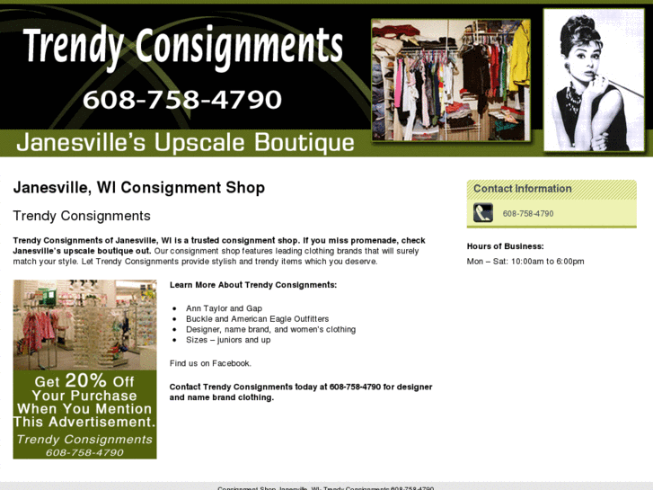 www.trendyconsignmentsjanesville.com