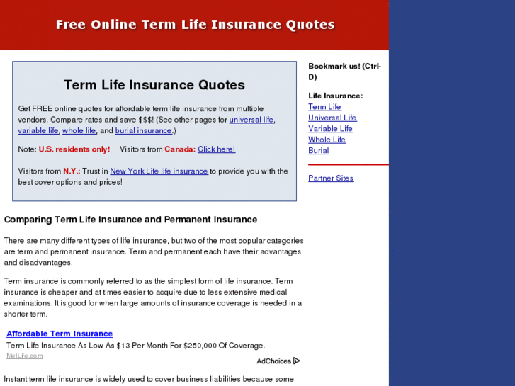 www.free-online-term-life-insurance-quotes.com