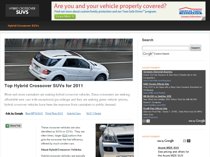 www.hybridcrossoversuv.com