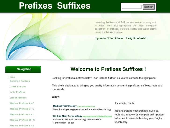 www.prefixes-suffixes.com