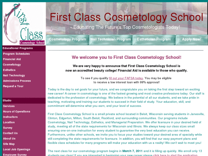 www.firstclasscosmetologyschool.com