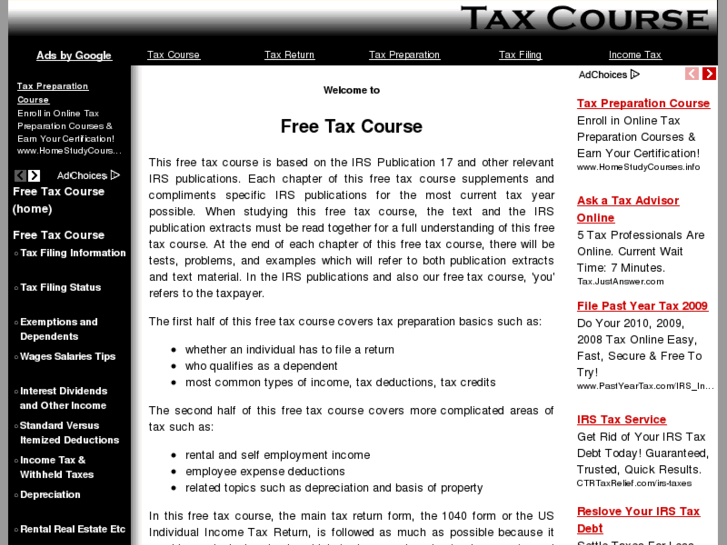 www.freetaxcourse.org