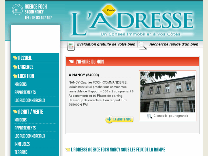 www.ladresse-nancy.com